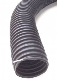 Click to enlarge - Hose primarily designed for use in garage workshops for the extraction of exhaust fumes. Can be used on the floor as this hose is crush recoverable. Has an external abrasion resistant wearstrip.