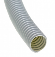 Click to enlarge - PVC suction hose for air, grains, powders, dust. Can be manufactured antistatic upon request. 
This ducting hose is made in black or grey colour. Smooth bore allows good rate of product flow and is highly flexible.